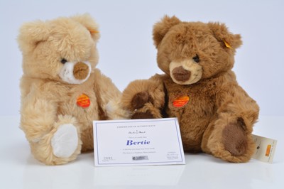 Lot 10 - Two Steiff yellow tag teddy bears