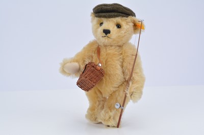 Lot 12 - A Steiff yellow tag Monty The Angler teddy bear