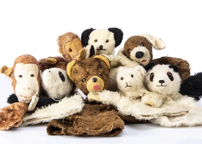 Lot 55 - Seven hand puppets