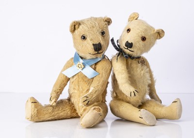 Lot 67 - Two 1930's Chiltern type teddy bears