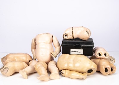 Lot 98 - A large selection of doll body parts