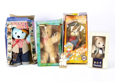 Lot 312 - Four boxed teddy bears