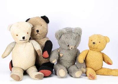 Lot 328 - Eight large manufactured vintage teddy bears