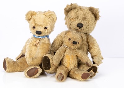 Lot 336 - Three Post War Chad Valley teddy bears
