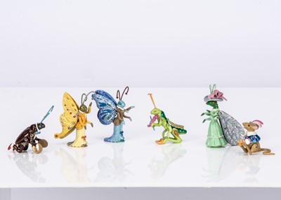Lot 358 - Six Hantel Miniatures possibly the Ugly Bug Ball