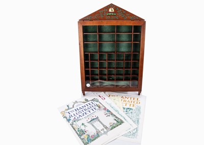 Lot 363 - A Hantel wooden wall mounted display cabinet