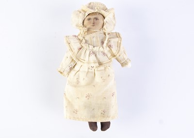 Lot 379 - An American both doll with printed face circa 1910