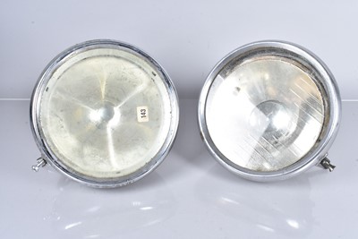 Lot 557 - Two vintage Lucas Car Head Lamps