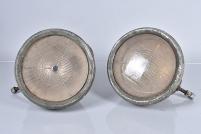 Lot 558 - Two vintage Lucas Car Head Lamps