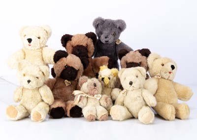 Lot 448 - Ten Shanghai doll factory teddy bears