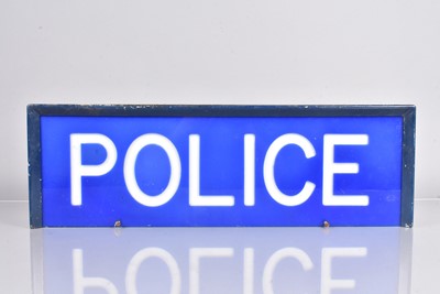 Lot 567 - A vintage Police illuminating wall sign