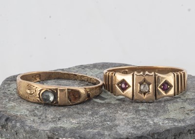 Lot 24 - A 15ct gold ruby and diamond dress ring