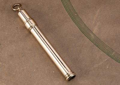 Lot 245 - A late Victorian 9ct gold pencil holder by S. Mordan & Co