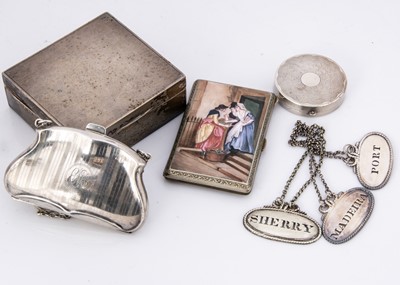 Lot 311 - Seven first half 20th century items of silver and silver plate
