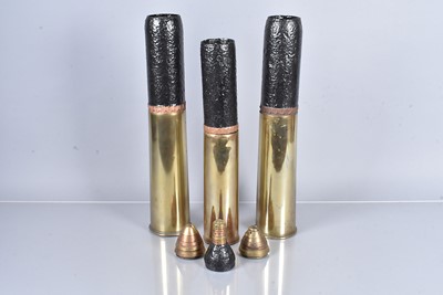 Lot 654 - Two 18lb shells
