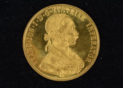 Lot 14 - An Austria 4 Ducat Gold restrike