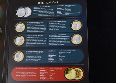 Lot 30 - A 2015 Gibraltar, London Mint issued Sir Winston Churchill coin collection