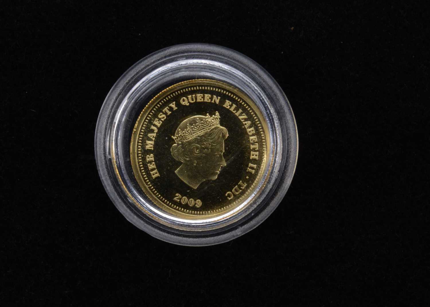 Lot 42 - A Tristan Da Cunha Gold Half Crown