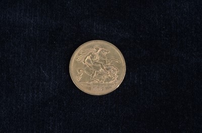 Lot 53 - A Victoria Gold Half Sovereign