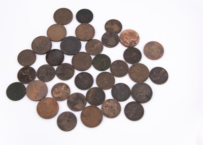 Lot 57 - A collection of thirty two Victoria Pennies