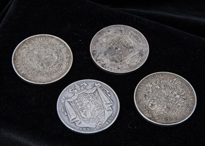 Lot 72 - A collection of four British Half Crowns