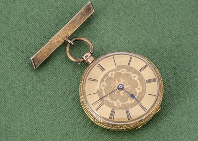 Lot 47 - A Victorian 18ct gold open faced pocket watch
