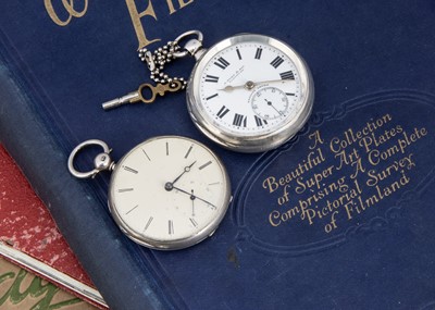 Lot 54 - Two Victorian silver open faced pocket watches