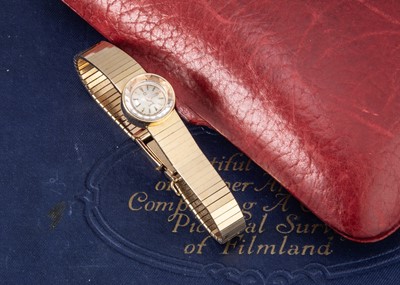 Lot 98 - A c1960s Omega 18ct gold manual wind lady's cocktail dress wristwatch