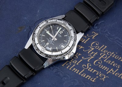 Lot 182 - A c1970s Cardinal Rallye GT manual wind diver's stainless steel wristwatch