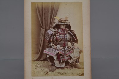 Lot 20 - A Concertina Type Photo Album of Japanese Hand Coloured Albumen Prints