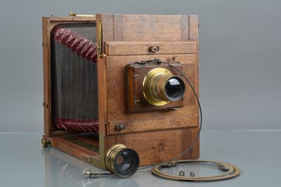Lot 25 - A Restored 17cm x 23¼cm Tailboard Camera