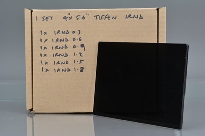 Lot 401 - A Set of Six Tiffen 4 x 5.6 Inch IRND Glass Filters