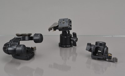 Lot 423 - Three Manfrotto Tripod Heads
