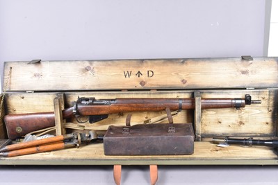 Lot 852 - A Deactivated British Enfield .303 Bolt Action sniper rifle