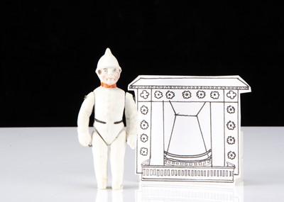 Lot 31 - An19th century German all-bisque fireman