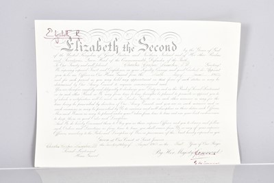 Lot 159 - Queen Elizabeth II Military Commission