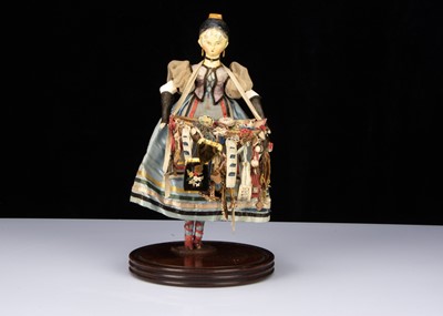 Lot 200 - A very fine Grodnerthal pedlar doll