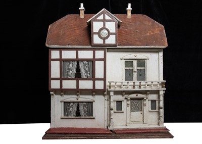 Lot 346 - A G & J Lines No 34 The Clock House dolls' house circa 1910