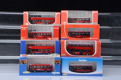 Lot 3 - Creative Master Northcord 1:76 Scale London Double and Single Deck Buses
