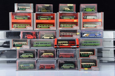 Lot 6 - Corgi Original Omnibus 1:76 Scale Single Deck Buses and Support Vehicles (24)