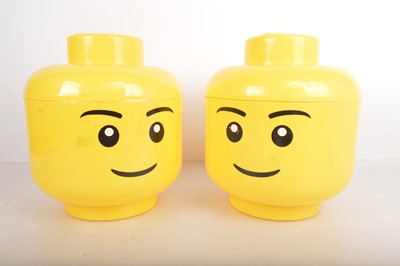 Lot 347 - Lego Head and Lego Brick Storage Boxes (7)