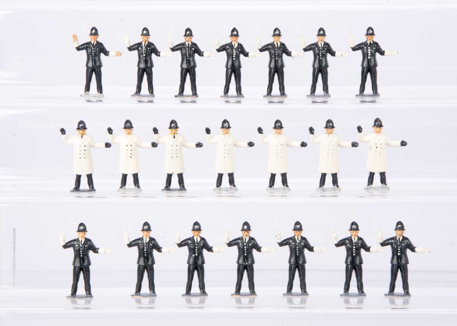 Lot 575 - Reynolds standing Traffic Policemen in white overcoat (24) and jacket (44)