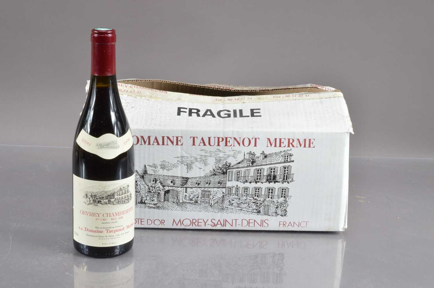 Lot 19 - Six bottles of Gevrey Chambertin 1er Cru 'Bel Air' 1999