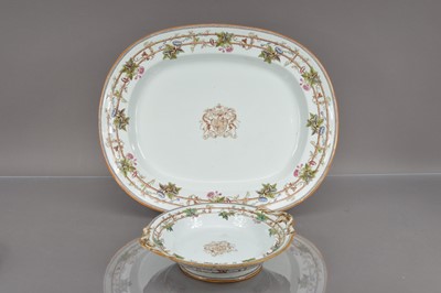 Lot 368 - Two Victorian period Copeland pottery armorial items