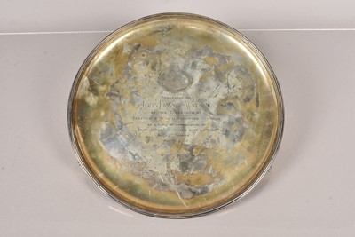 Lot 14 - A Silver Presentation tray