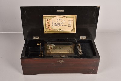 Lot 23 - A late Musical Box