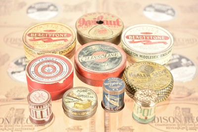 Lot 30 - Nine circular containers