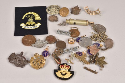 Lot 606 - Three military dog tags