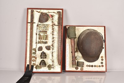 Lot 649 - Two well presented War Relic Displays