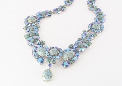 Lot 120 - A Christian Dior 1958 dated paste set necklace